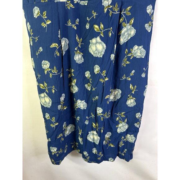 Vintage 90s April Cronell Floral Sleeveless Flowy Sun Dress Cottagecor - Picture 5 of 8